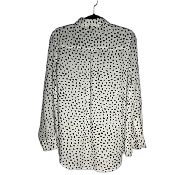 Who What Wear Polka Dot Button Down Shirt Size Large - Picture 2 of 4